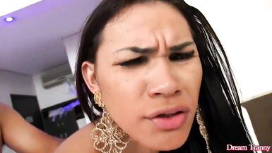 Tgirl Erika Lee Has Her Asshole Stretched by Taking Two Dicks at Once - 7 image