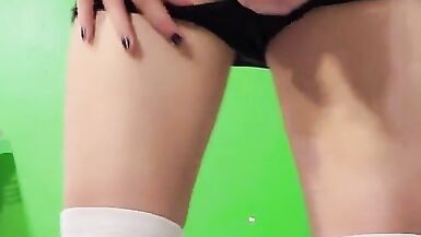 Goth furry with sex toy - 10 image