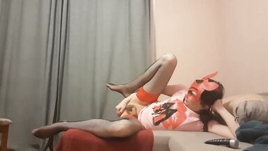 Russian crossdresser with sex toy - 11 image