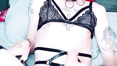 Fucking my ass deep with a vibrating dildo - 7 image