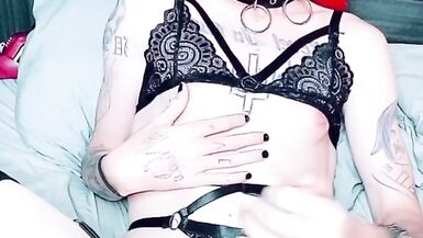 Fucking my ass deep with a vibrating dildo - 8 image