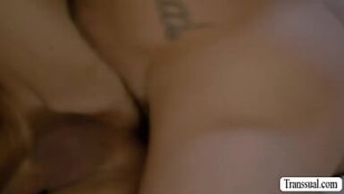 Tgirl Jade Venus analed by pool cleaner - 1 image