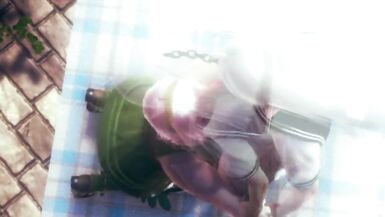 futa schoolgirl elf fucks huntress elf - 3 image