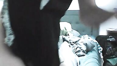 Part 2: Allison Dresses wearing a cute romper, getting stretched and gaping while playing with her big dildo - 14 image