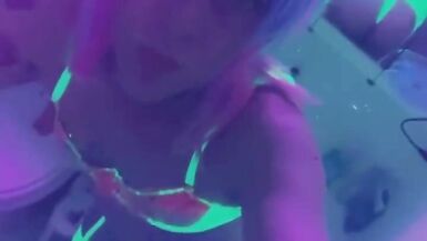 Sexy Cosplay Party Girl Ready To Play at the Rave - 4 image