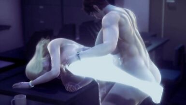 futa muscle boss fucks her milf employee - 14 image