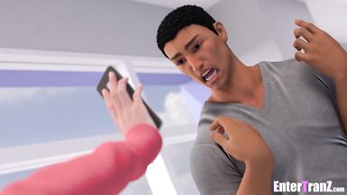 College jock with BBC fucks trans freak up the ass - 4 image