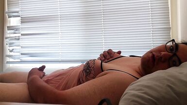 Sensual masterbation while wearing a babydoll