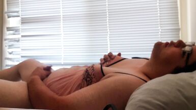 Sensual masterbation while wearing a babydoll - 9 image