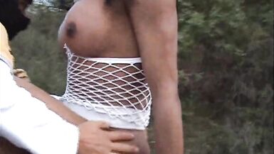 Sexy Shemale outdoor! - 13 image