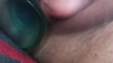 I want to feel your cock or your fingers inside me instead of this toy - 10 image