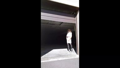 DeeDeeSlut in a White Dress Giving Head