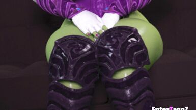 Freaky Trans Alien Queen gets her ass pounded by BBC - 2 image