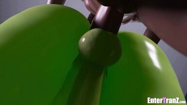 Freaky Trans Alien Queen gets her ass pounded by BBC - 7 image