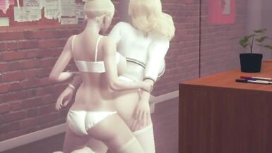 futa milf fucks coworker in the office - 9 image