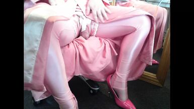 pink sissy satin hypnosis femdom gay feitsh wank - 1 image