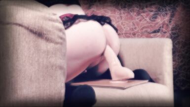 big butt femboy rides big dildo deep anal and anal stimulation deliver pleasure close up - 7 image