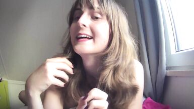 Nude Trans Girl Explains Voice Training - 14 image