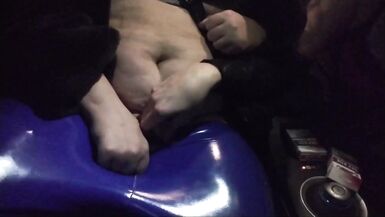 Transbians Fooling Around & Teasing in Public - 5 image