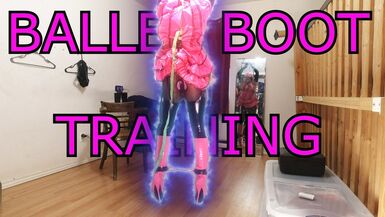 Sissy Maid Ballet Boot Training - 1 image