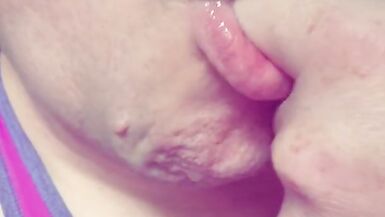 Femboy gets sloppy with snot spit and gagging! Delicious! - 4 image