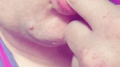 Femboy gets sloppy with snot spit and gagging! Delicious! - 5 image