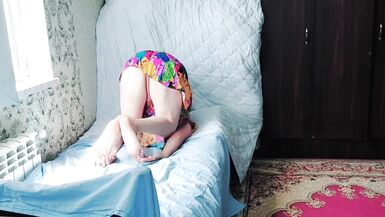 Big White Sissy Ass Crossdresser Slut Twink Gay Fem Boy Lady Boy Emo Style Flowred Sexy Dress - 12 image