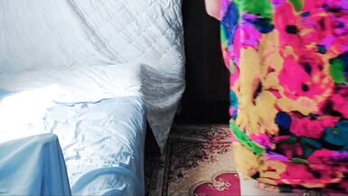 Big White Sissy Ass Crossdresser Slut Twink Gay Fem Boy Lady Boy Emo Style Flowred Sexy Dress - 4 image