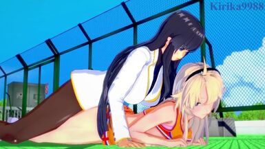 Ellen Kohagura and Ikaruga have intense futanari sex - Katana Maidens & Senran Kagura Hentai - 1 image