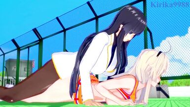 Ellen Kohagura and Ikaruga have intense futanari sex - Katana Maidens & Senran Kagura Hentai - 12 image