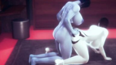 futa cortana fucks grey skin girl. - 4 image