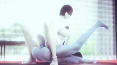 futa cortana fucks grey skin girl. - 5 image