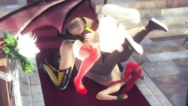 futa nun exorcise 2 demons with her holy cock - 7 image