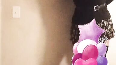 Dawn Does Her Best Buttplug Boob Bounces - 2 image