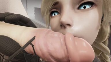 futa Commander x two Operators blonde with pig tails - 1 image