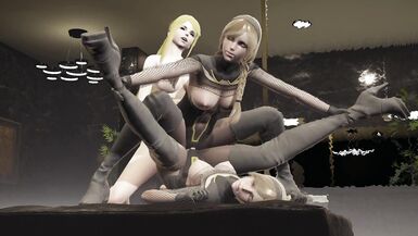 futa Commander x two Operators blonde with pig tails - 14 image