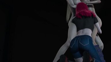 Ino Futa & Sakura futa Double Blowjob to perfect taker