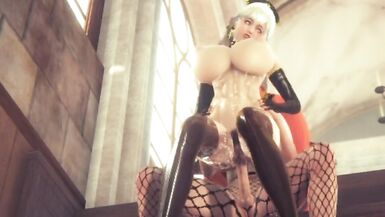 twintails futa demon fucks nun - 8 image