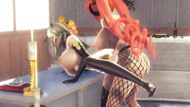 twintails futa demon fucks nun - 9 image