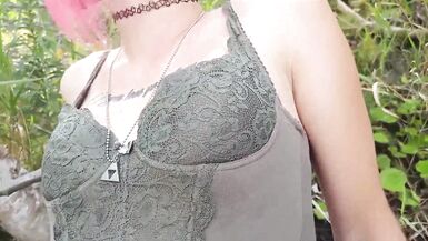 Kinky Hikers Beach Blowjob and Cumming On Tits at Lake Erie - Sarina Havok and Robin Coffins - 6 image