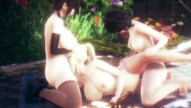 futa yun yun and megumin fuck darkness - 2 image