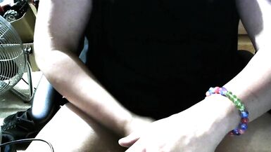 edging my har dick until it pops - 3 image