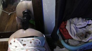 HEADPHONE WARNING Double XL toy anal penetration with face reveal and ATM - 5 image