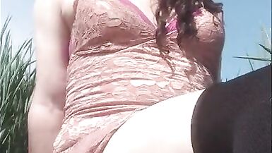 Outdoor fucking in the fields with  Anna Rios - 2 image