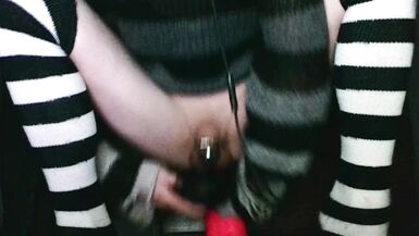 TS Webcam Anal (Multiple Orgasms in chastity)