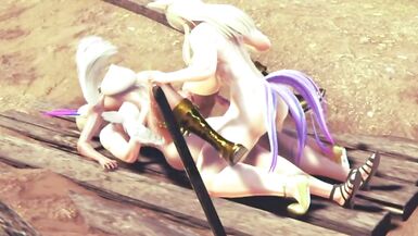 2 futas demihuman fucks dark elf - 10 image