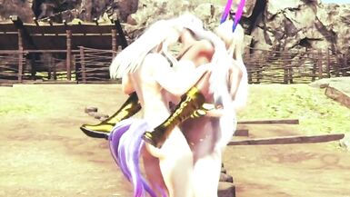 2 futas demihuman fucks dark elf - 12 image