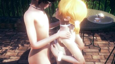 Yaoi Femboy - Fer boobjob and anal by other femboy - 6 image