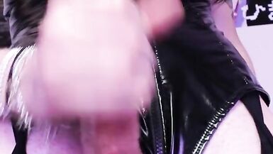 Goth Mistress in Latex Teases you for being obsessed with Big Girl Cock - 4 image