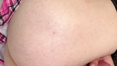 Guy dressed as school girl fucks ass with dildo - 8 image